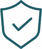 Shield with a tick